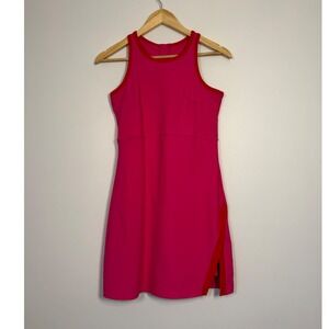 Sporty Barbiecore Outdoor Voices Exercise Dress Women S Pink Orng Racerback Mini